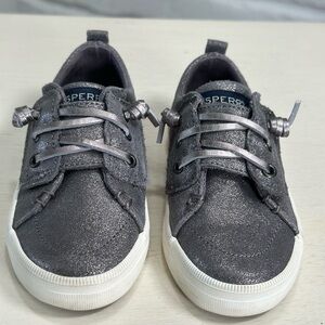 Kids Sperry toddler shoes. Dark gray. Size 7.